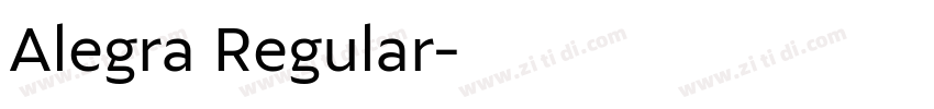 Alegra Regular字体转换 Alegra Regular字体转换